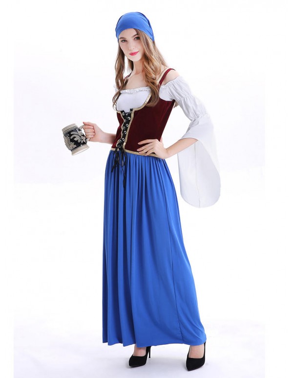 Halloween Court Sexy Maid Cosplay Costume Party Dress