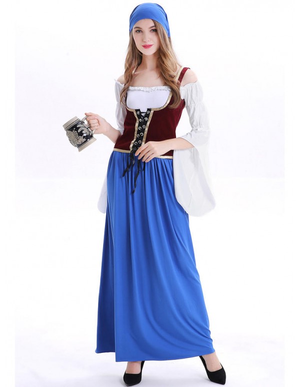 Halloween Court Sexy Maid Cosplay Costume Party Dress