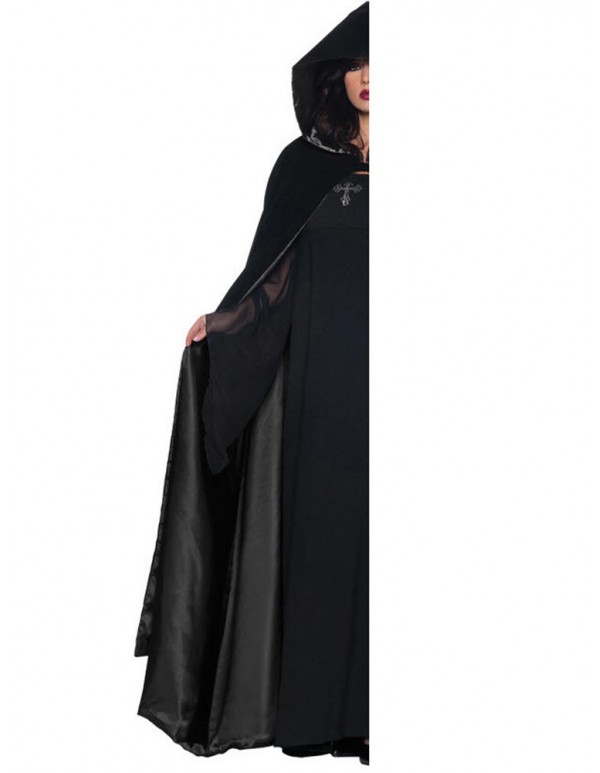 Halloween Vampire Devil Witch Costume Cosplay Party Dress with Cloak